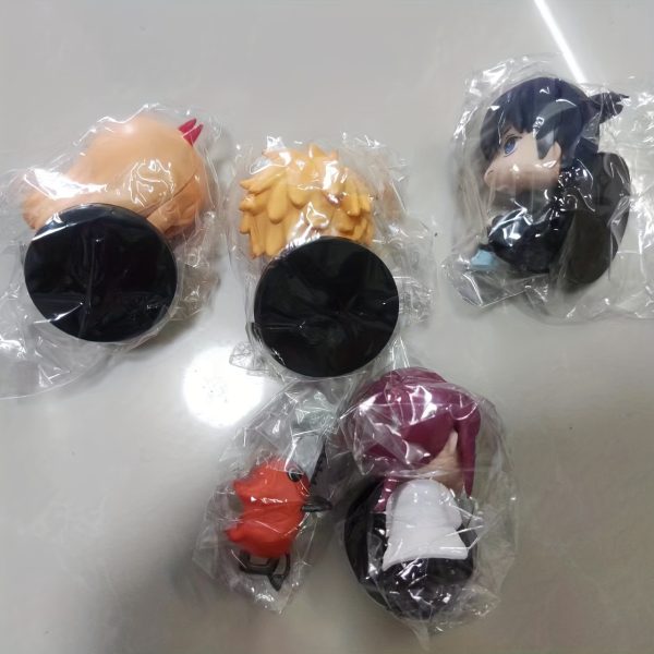 6pcs 6CM Q Version Chainsaw Man figure Pochita Power Electric Times Kawaii  Mini Figural Toys - Image 4