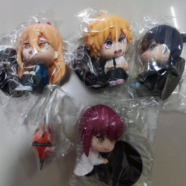 6pcs 6CM Q Version Chainsaw Man figure Pochita Power Electric Times Kawaii  Mini Figural Toys - Image 5