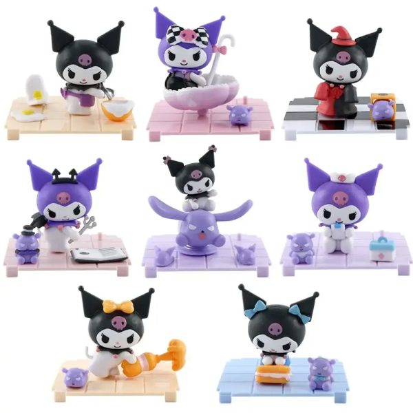 8pcs 6cm Sanrio Kuromi action figures set