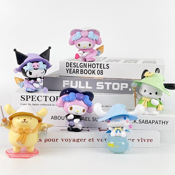 6pcs 8cm Sanrio Kuremirumimele figurines Magical Story Series Collectibles featuring Melody Figura - Image 5