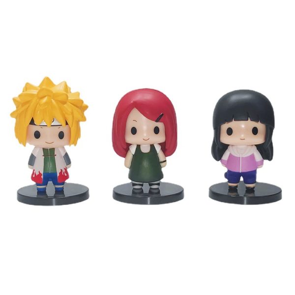 6pcs 7cm Naruto action figures set Bean-Eyed Uzumaki Action Figura Chibi Hinata Hyuga Jiraiya action figure - Image 8