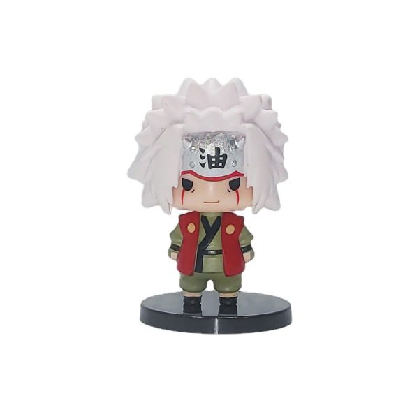 6pcs 7cm Naruto action figures set Bean-Eyed Uzumaki Action Figura Chibi Hinata Hyuga Jiraiya action figure - Image 9