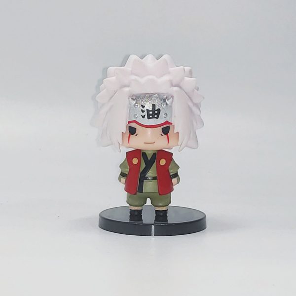 6pcs 7cm Naruto action figures set Bean-Eyed Uzumaki Action Figura Chibi Hinata Hyuga Jiraiya action figure - Image 3