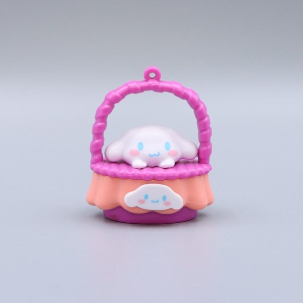 6pcs 5cm Sanrio Creative Basket Baby Sanrio Kuremirumimele figurines Kaidi Yugui Dog PVC Figure - Image 8