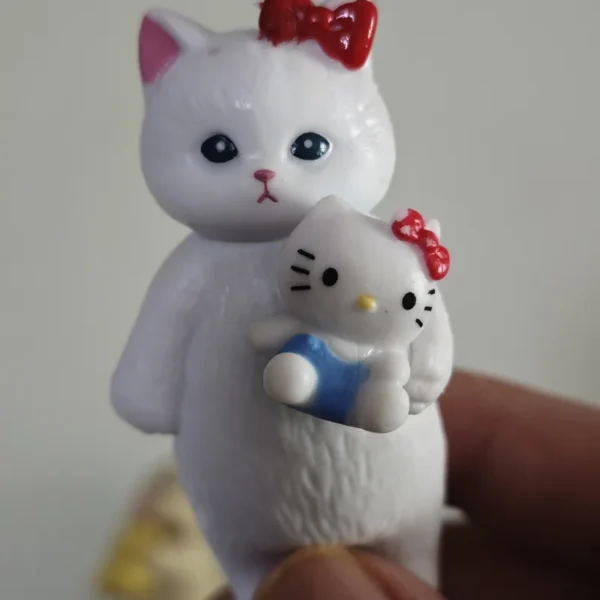6pcs Sanrio Shark Cat Cosplay My Melody Kuromi Cinnamoroll Kitty Model Figurine Toy - Image 5