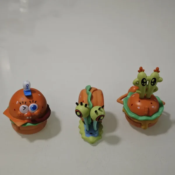 6PCS Spongebob Patrick Squidward Burger Figures Anime Toy Set - Image 7