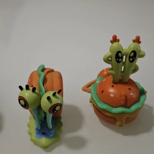 6PCS Spongebob Patrick Squidward Burger Figures Anime Toy Set - Image 9
