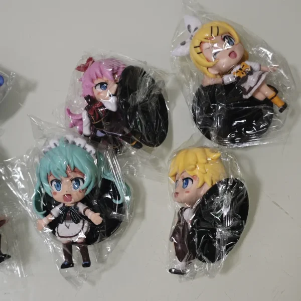 6pcs Q Version Hatsune Miku Figures Anime Gacha Capsule Toys Virtual Idol Stage Model Dolls Collectible - Image 5