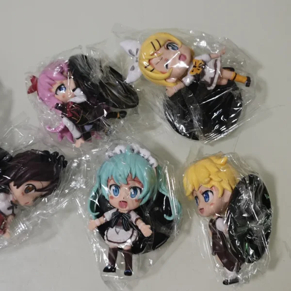 6pcs Q Version Hatsune Miku Figures Anime Gacha Capsule Toys Virtual Idol Stage Model Dolls Collectible - Image 2
