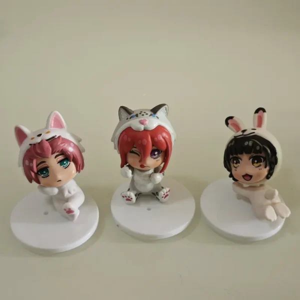 6pcs Q Version Blue Lock Figures Animal Cosplay Isagi Yoichi Chigiri Hyoma Toy Statues Collectible Anime Ornaments - Image 4
