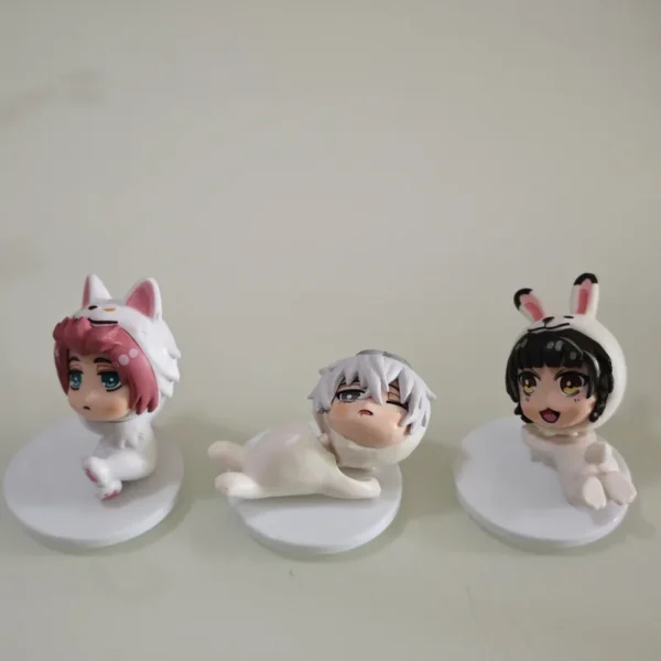 6pcs Q Version Blue Lock Figures Animal Cosplay Isagi Yoichi Chigiri Hyoma Toy Statues Collectible Anime Ornaments - Image 3