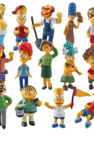 14pcs The Simpsons Figure Set Homer Bart Family Collection Model Toy