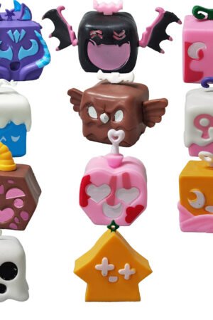 12pcs Demon Brook Devil Fruit Action Figure Game Desk Display Anime Model Toy