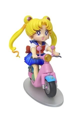 12CM Q version Mini Motorcycle Sailor Moon Usagi Tsukino Action Figure