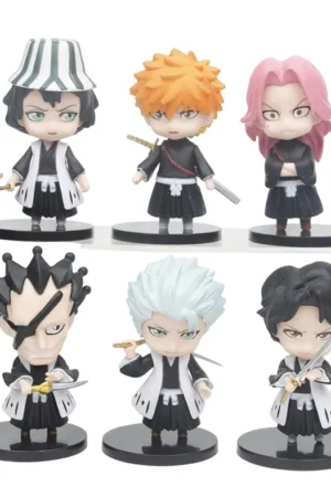 6PCS 8CM Anime BLEACH Death Action Figures - Ichigo Kurosaki Action Figure