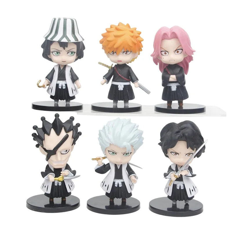 6PCS 8CM Anime BLEACH Death Action Figures - Ichigo Kurosaki Action Figure