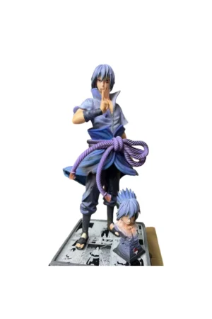 Naruto Sasuke Uchiha Dual Head GK Statue Anime Figure Model Collectible Gift