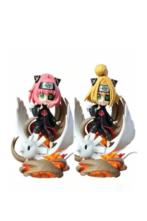 2 heads Natuto Anya Cosplay Deidara Spy Family GK Anime Figure