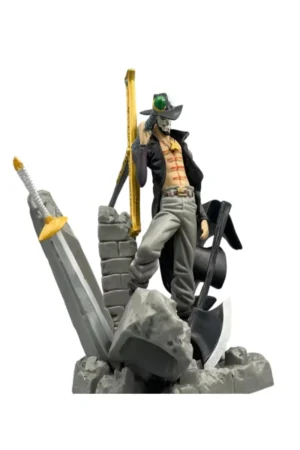 One Piece Mihawk Marineford War Ver Anime Figure Desktop Display Model