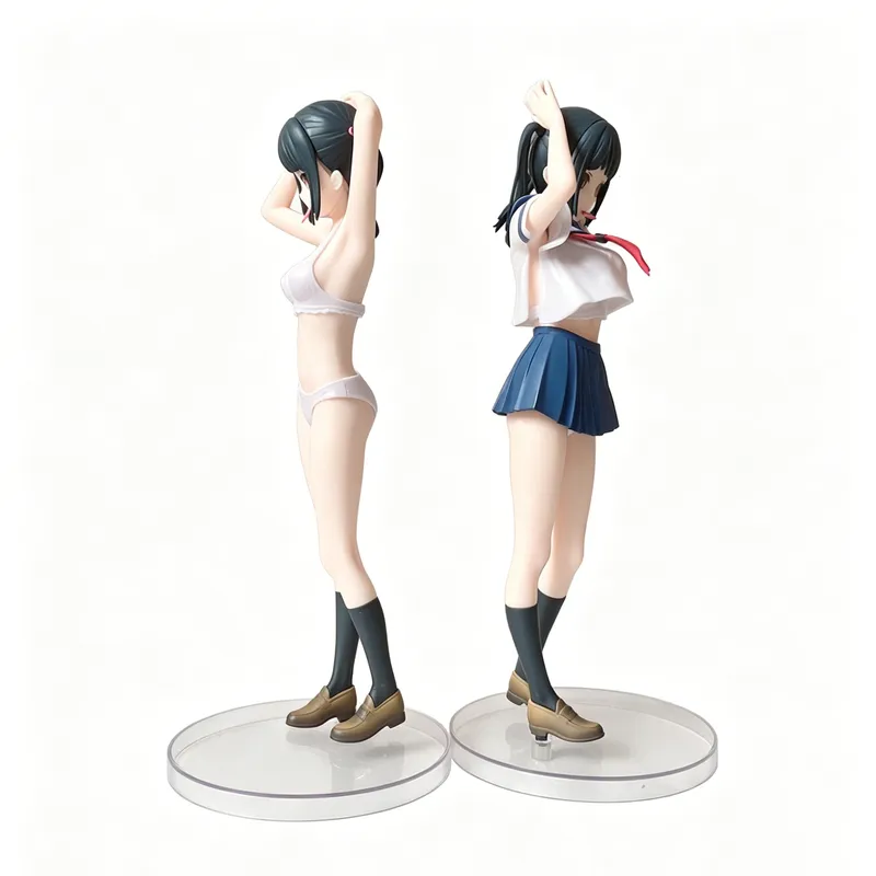 30CM Sailor Uniform Anime Girl Figure Standing Desk Display Collectible - Image 5