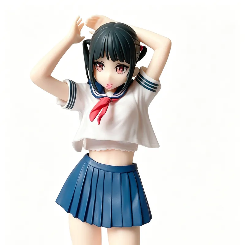 30CM Sailor Uniform Anime Girl Figure Standing Desk Display Collectible - Image 2